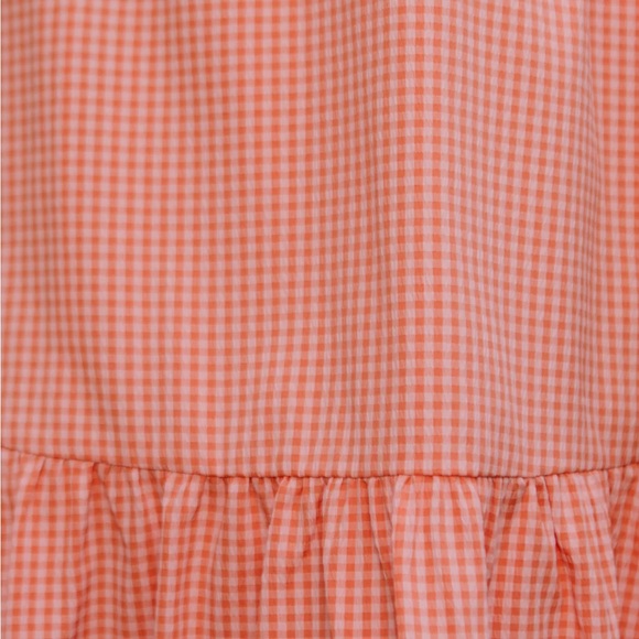 Ivy City Co Gidget Orange Gingham Midi Dress - Picture 6 of 6